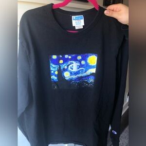 ✨2 for $25✨ Champion Vincent Van Gogh Starry Night Long Sleeve Shirt